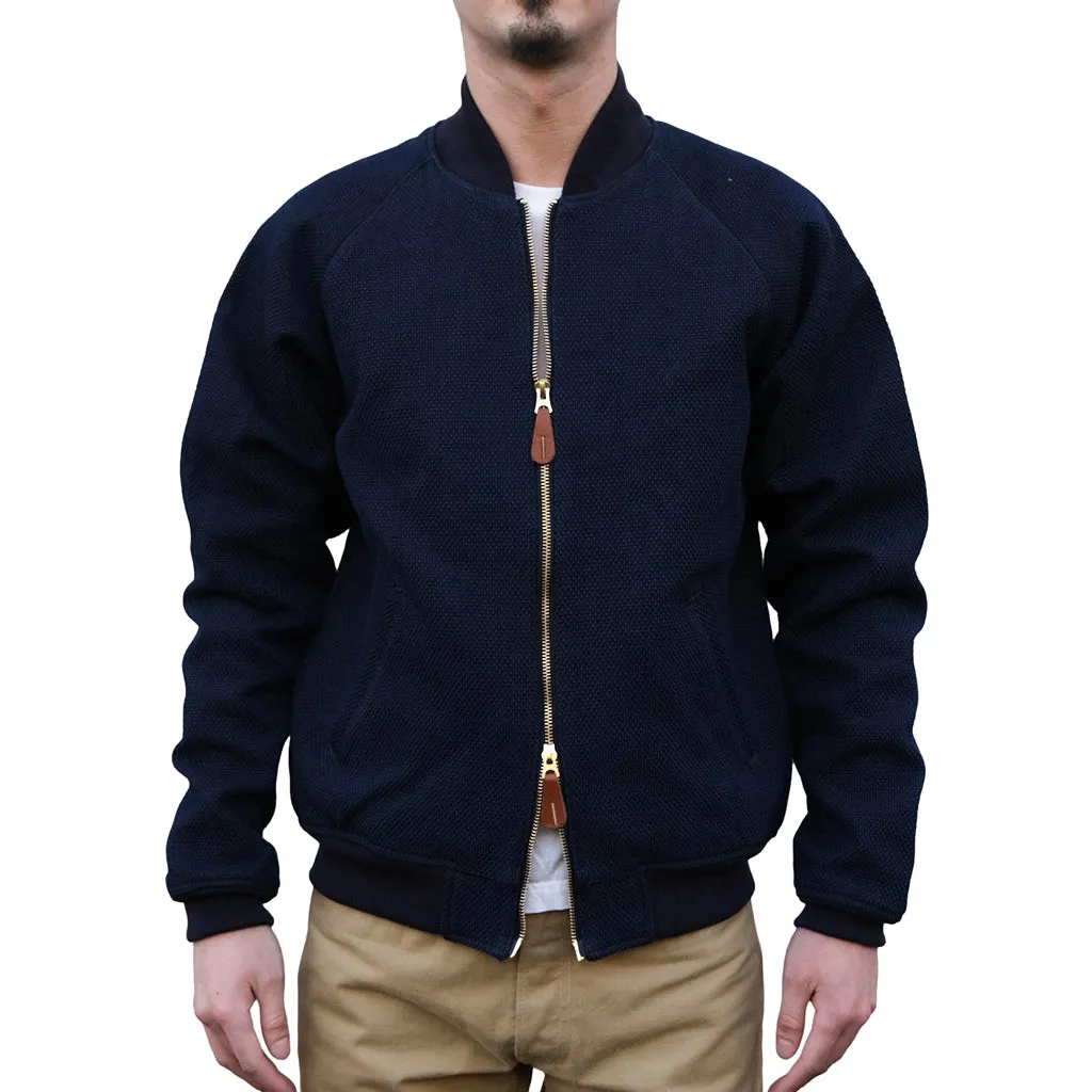 OD SDA "Kasezome" Indigo x Dorozome Sashiko Selvedge Bomber Jacket