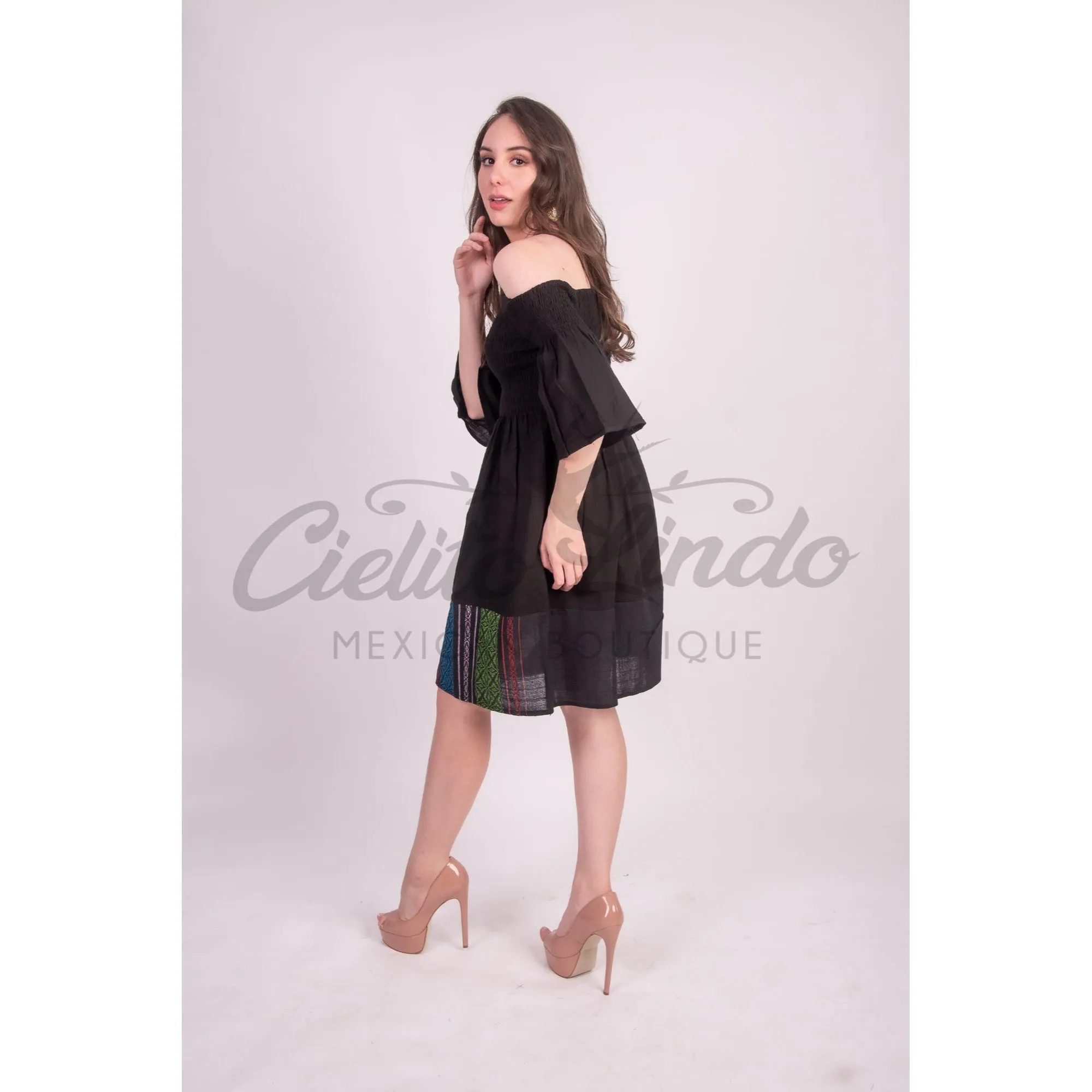 Off the Shoulder Dress Julieta Black