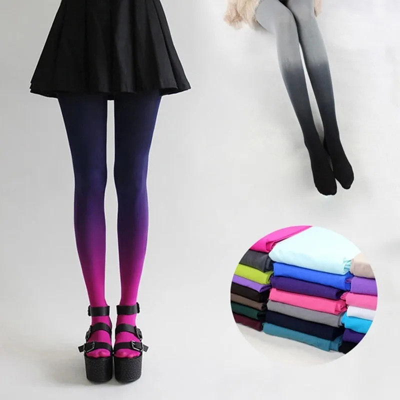 Ombre Velvet Tights