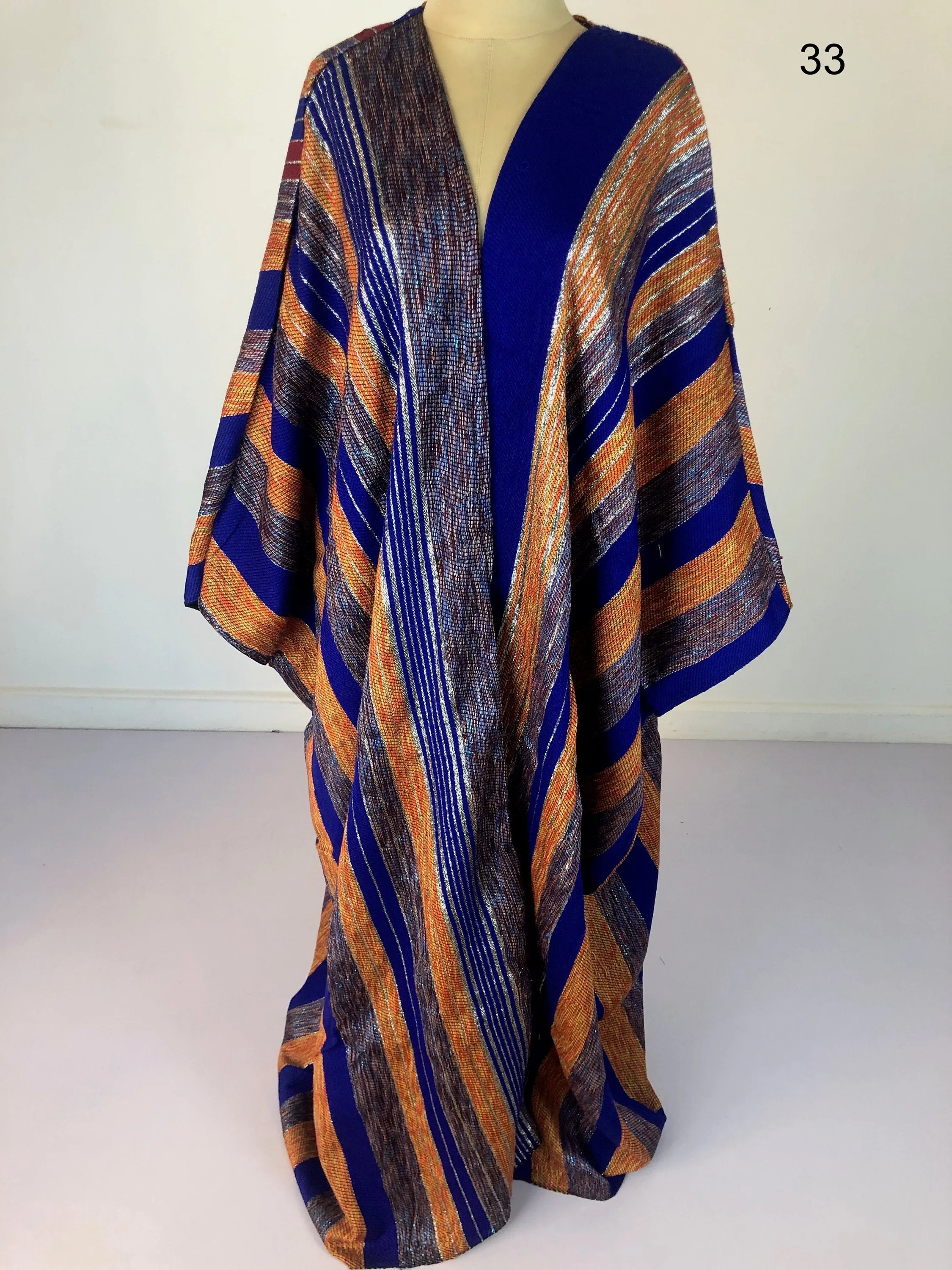 One of a kind Bohemian hand loomed Wool Kimono, Winter Wool Kimono, Abayas, Winter Abaya, Colorful Abaya, Handmade Abaya, Kimonos for women