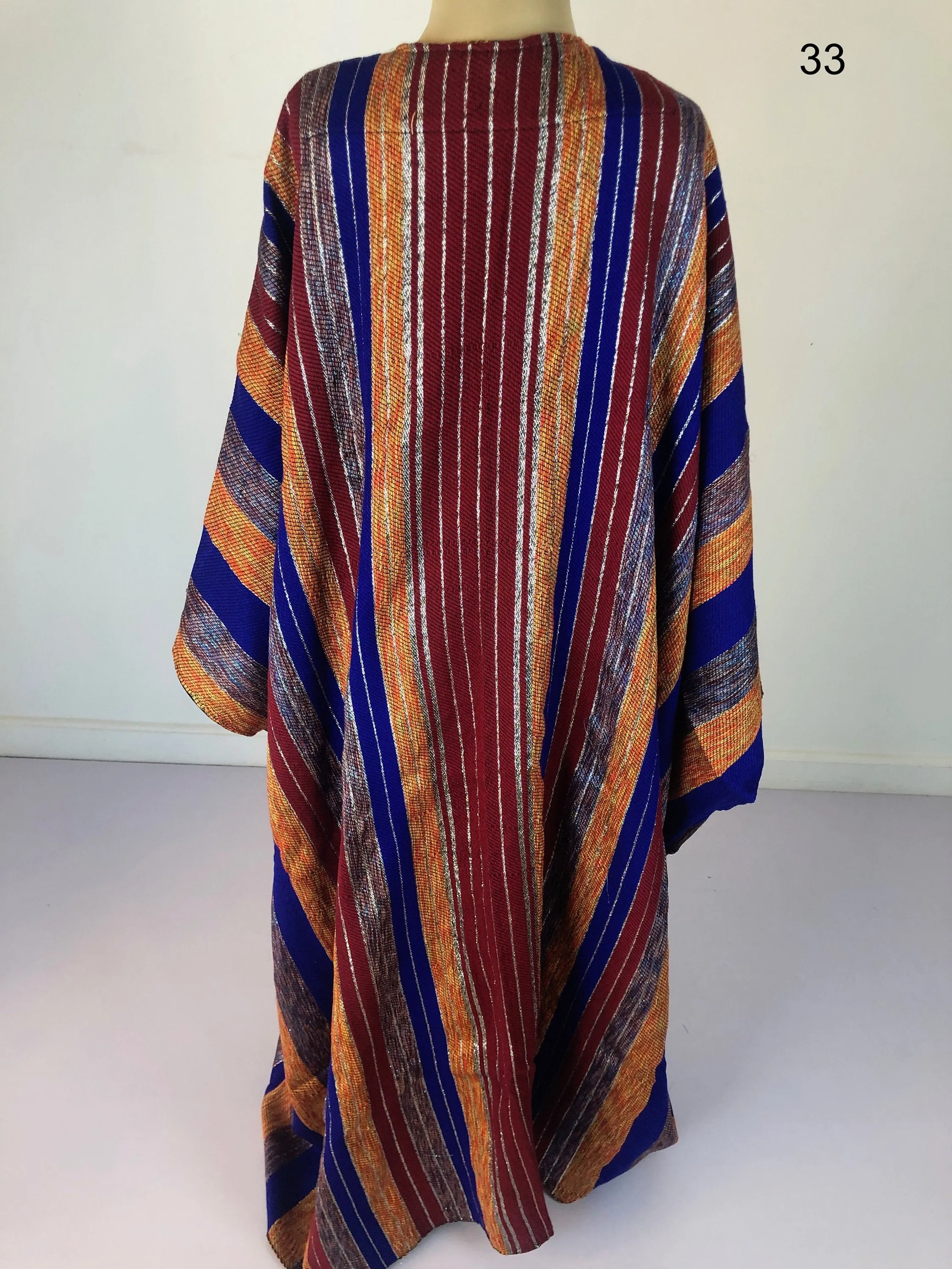 One of a kind Bohemian hand loomed Wool Kimono, Winter Wool Kimono, Abayas, Winter Abaya, Colorful Abaya, Handmade Abaya, Kimonos for women