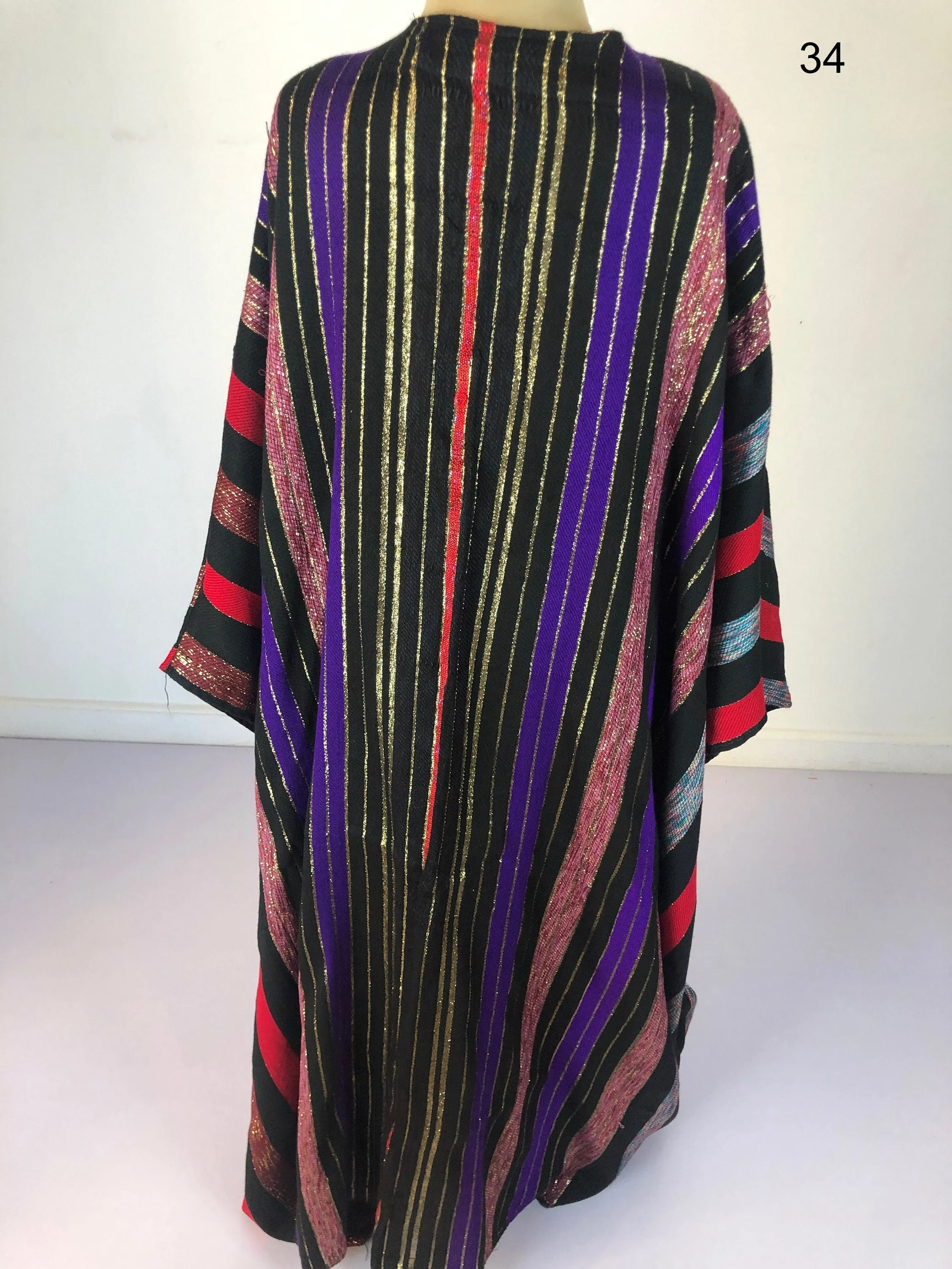 One of a kind Bohemian hand loomed Wool Kimono, Winter Wool Kimono, Abayas, Winter Abaya, Colorful Abaya, Handmade Abaya, Kimonos for women