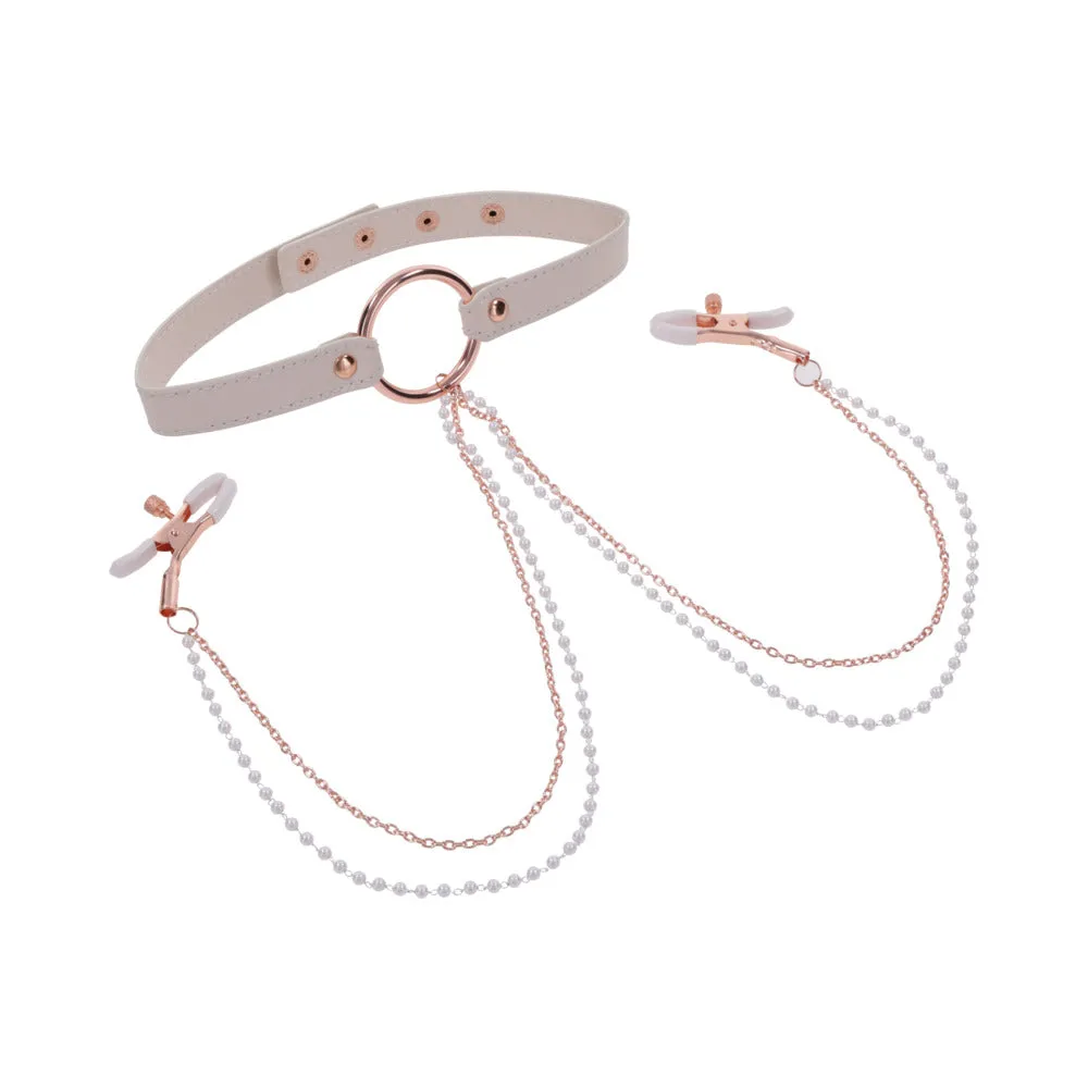 Peaches 'n Cream Collar and Nipple Clamps