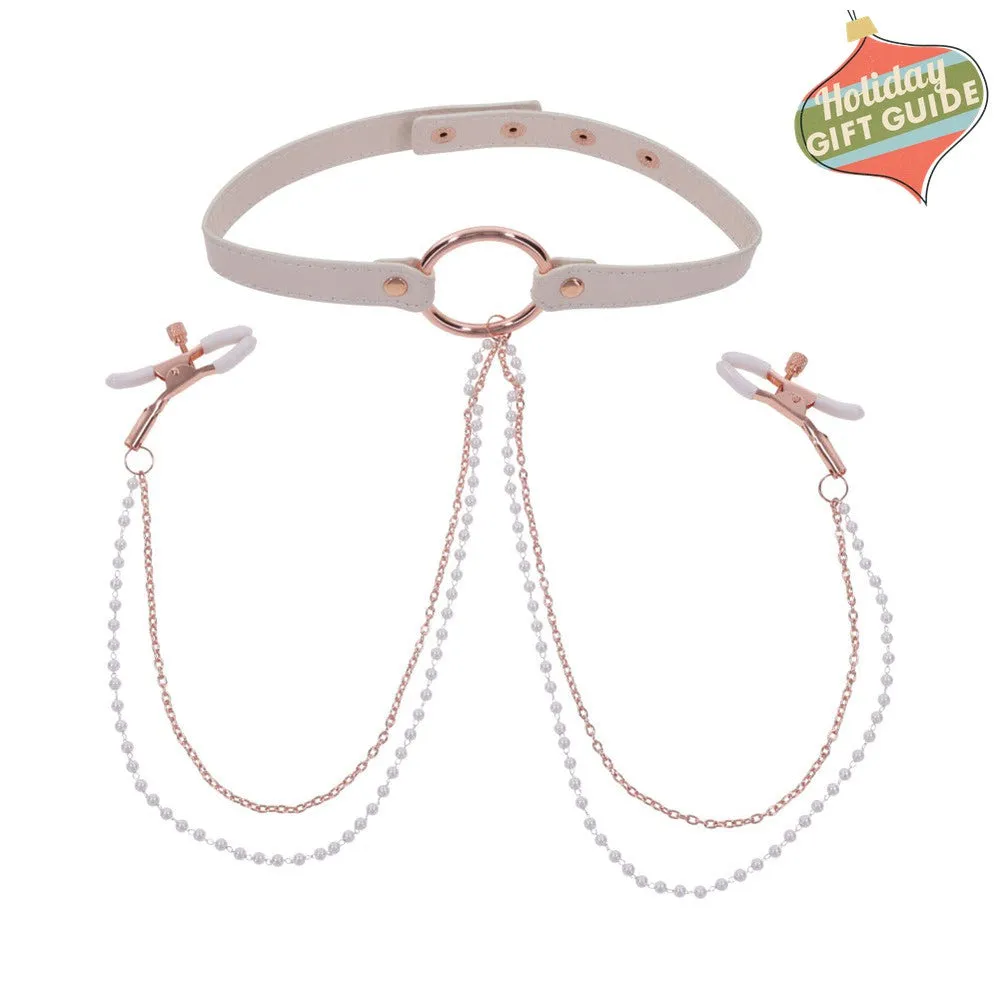 Peaches 'n Cream Collar and Nipple Clamps