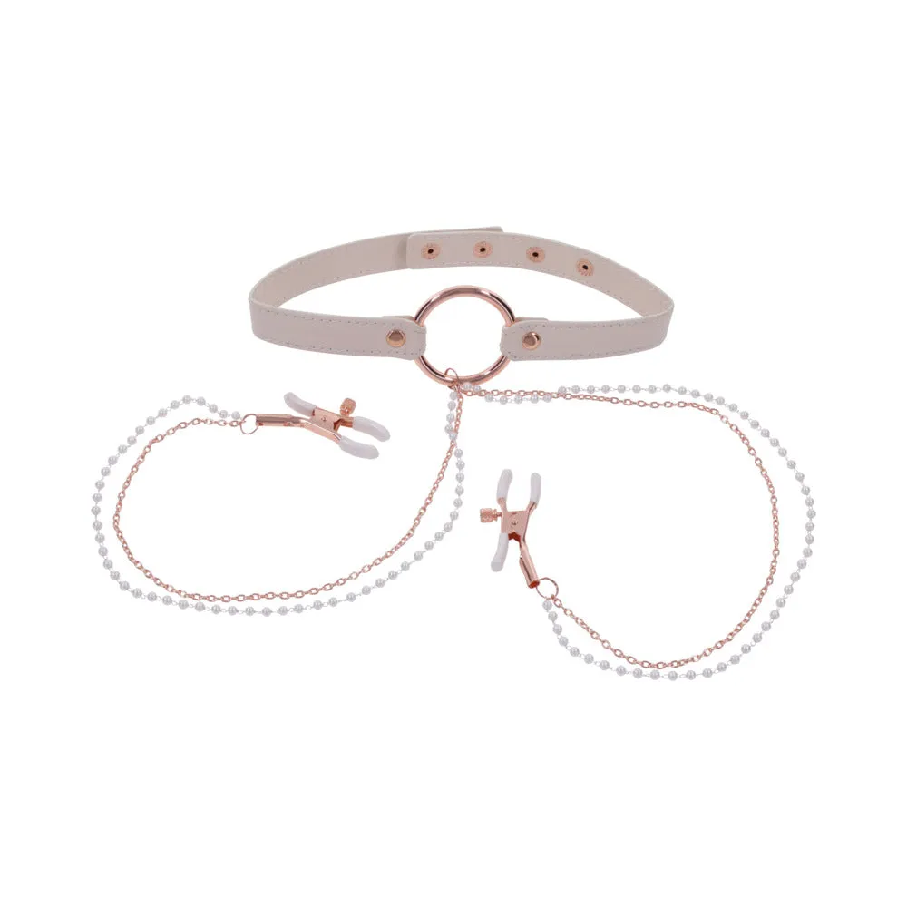 Peaches 'n Cream Collar and Nipple Clamps