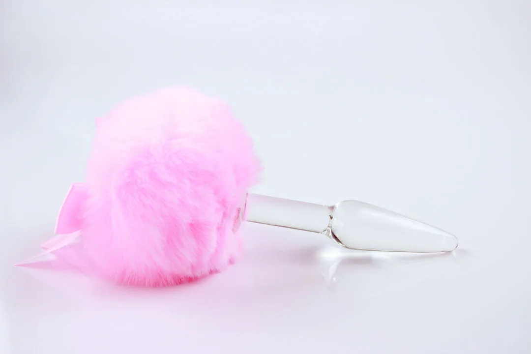 Pink Bunny Tail Butt Plug