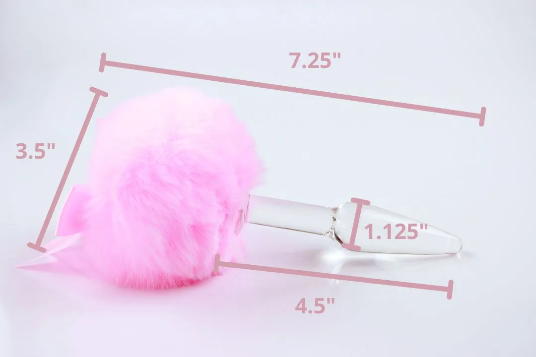 Pink Bunny Tail Butt Plug