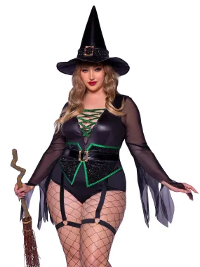 Plus Broomstick Babe Witch Costume