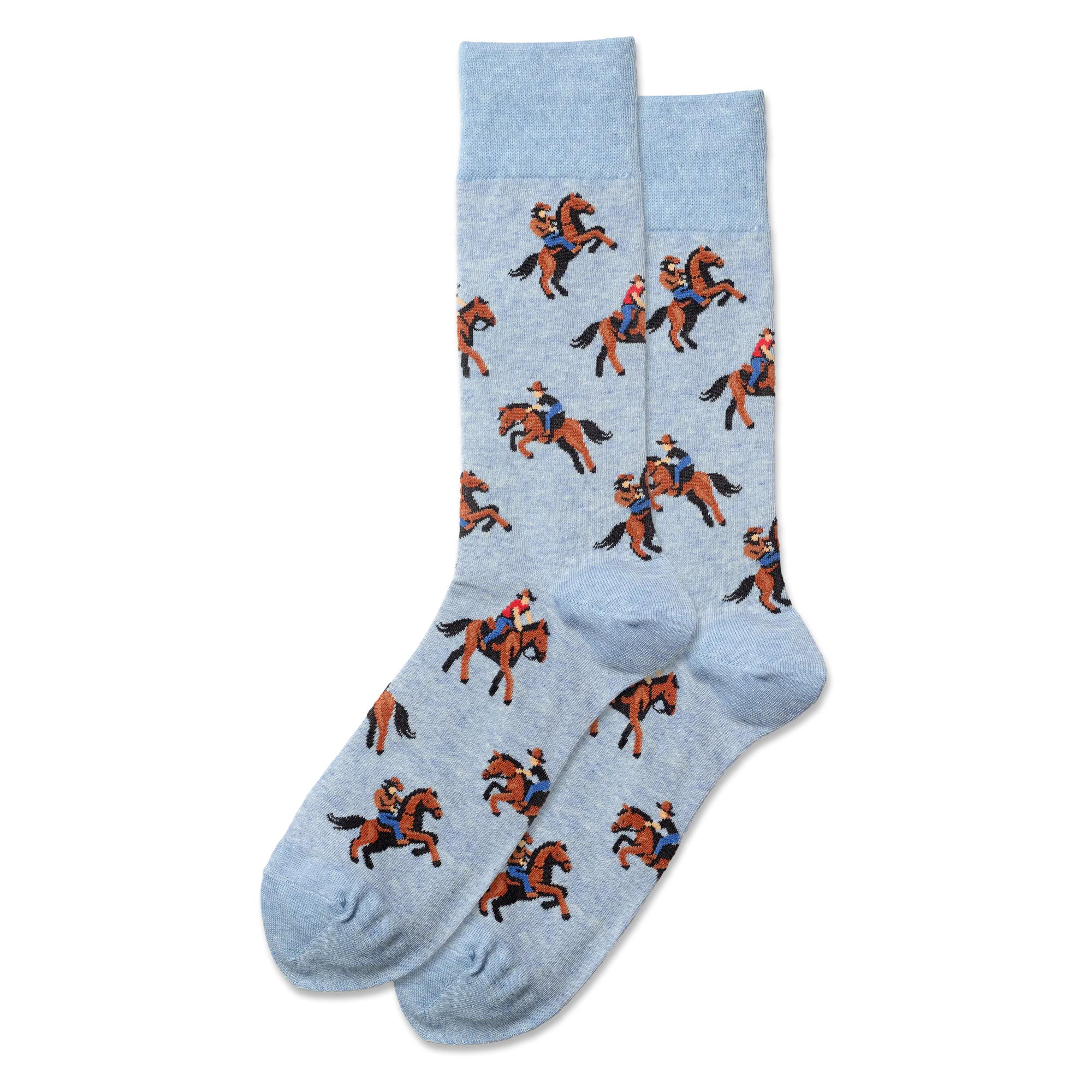 "Cowboy" Cotton Crew Socks by Hot Sox