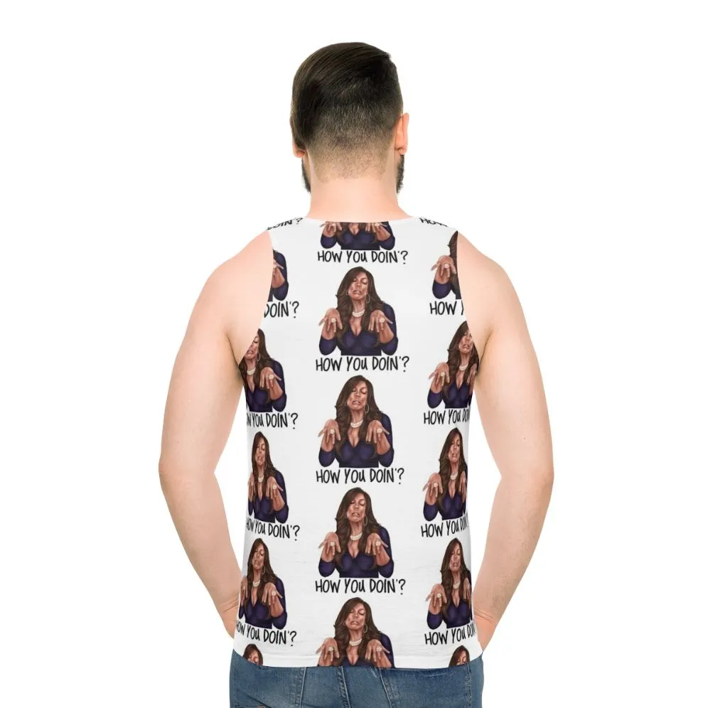 "How You Doin?" Unisex Funny Tank Top for Pop Culture Fans