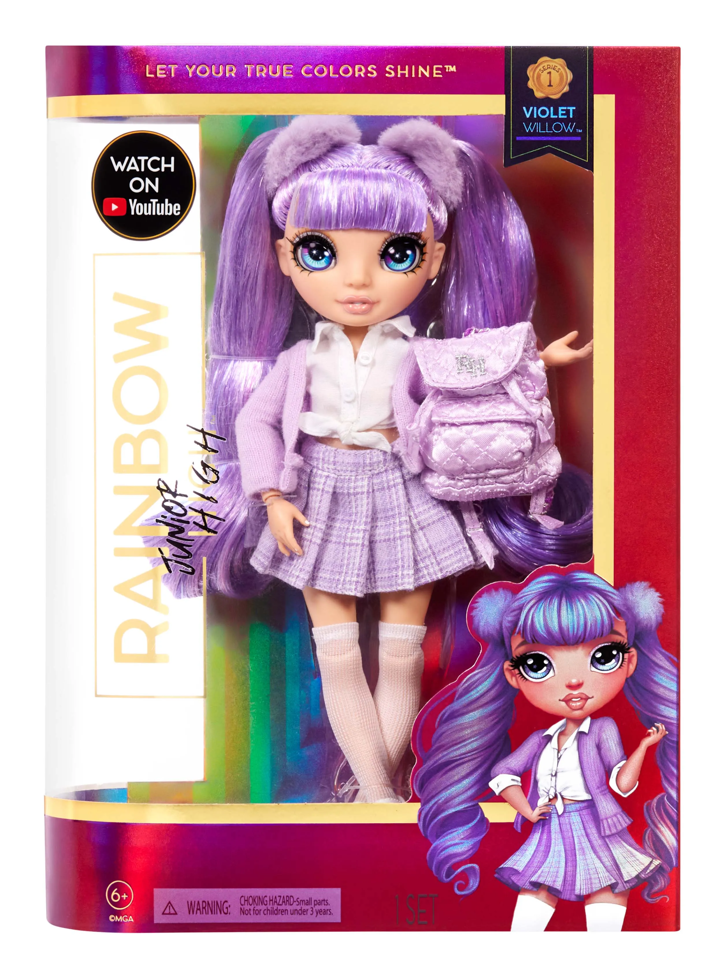 Rainbow High Junior High Fashion Doll Violet Willow