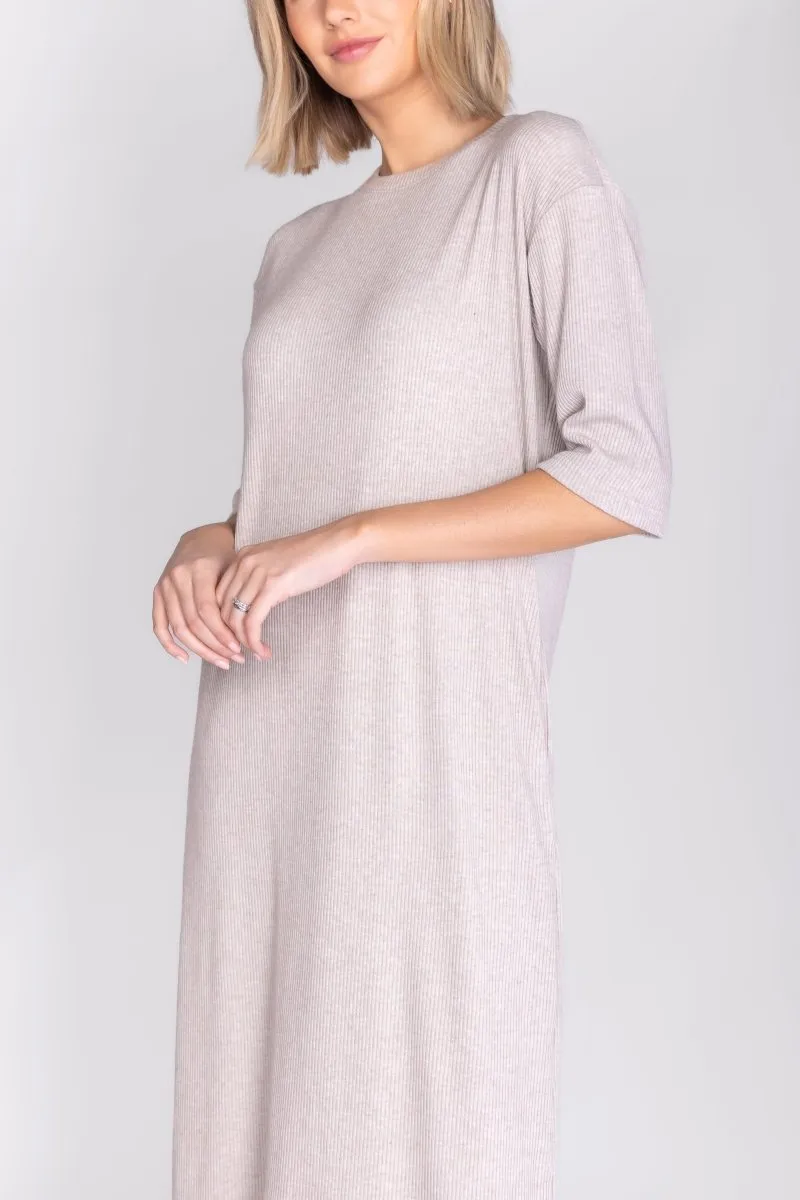 REESE DRESS (STONE)