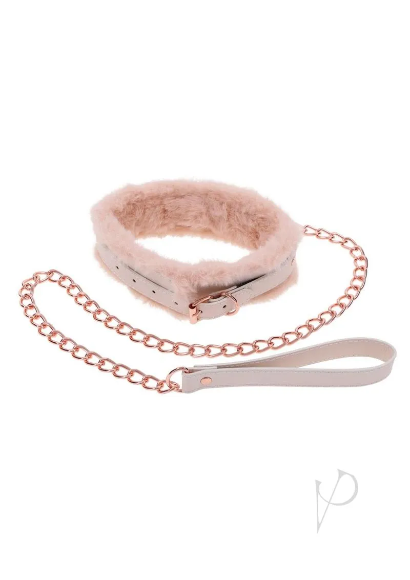 Sandm Peaches N Creame Fur Collar/leash