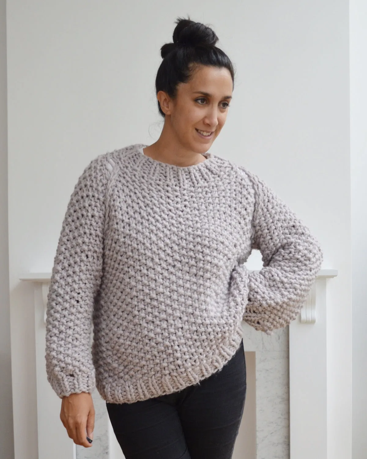 Seed Bubble Sweater - Downloadable Chunky Knitting Pattern