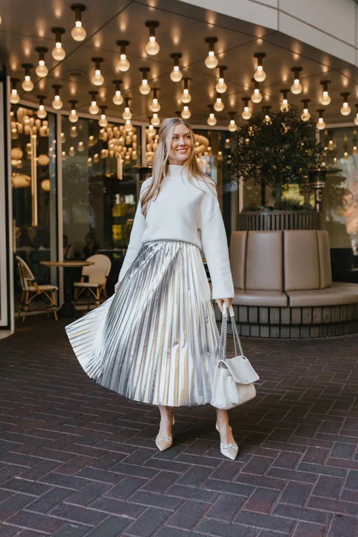 Skyline Reflections Midi Skirt