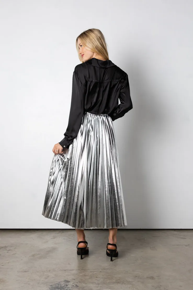 Skyline Reflections Midi Skirt