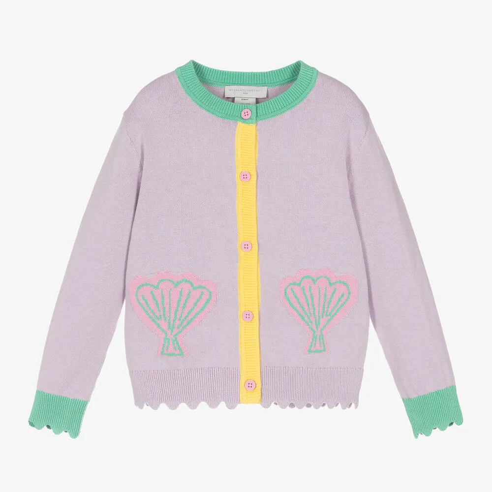 Stella McCartney Girls Seashell Pocket Cardigan