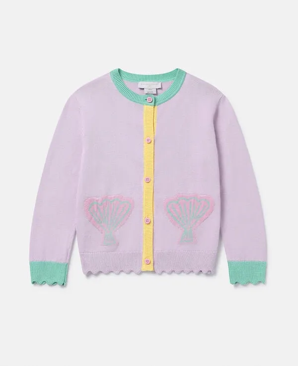 Stella McCartney Girls Seashell Pocket Cardigan