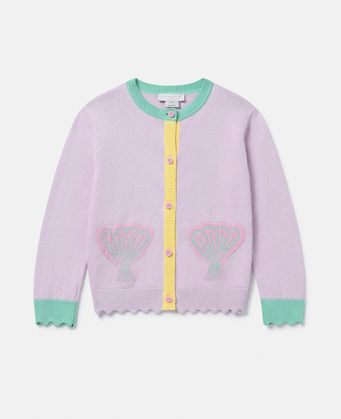 Stella McCartney Girls Seashell Pocket Cardigan