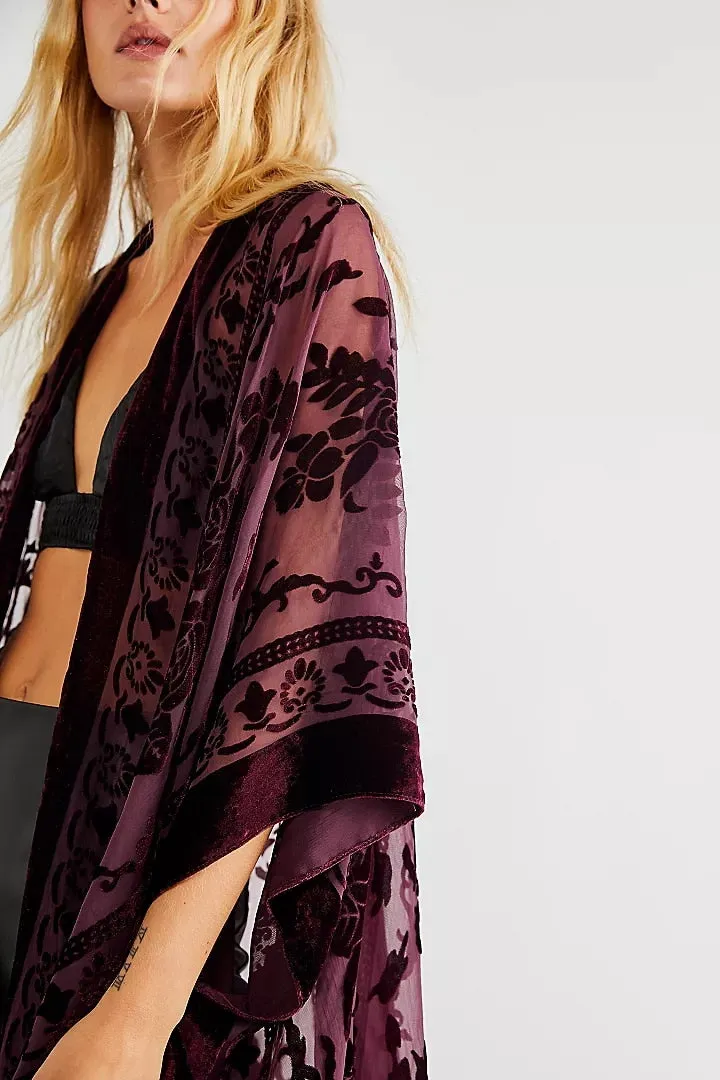 Stevie's Bohemian Long Tassel Velvet Kimonos