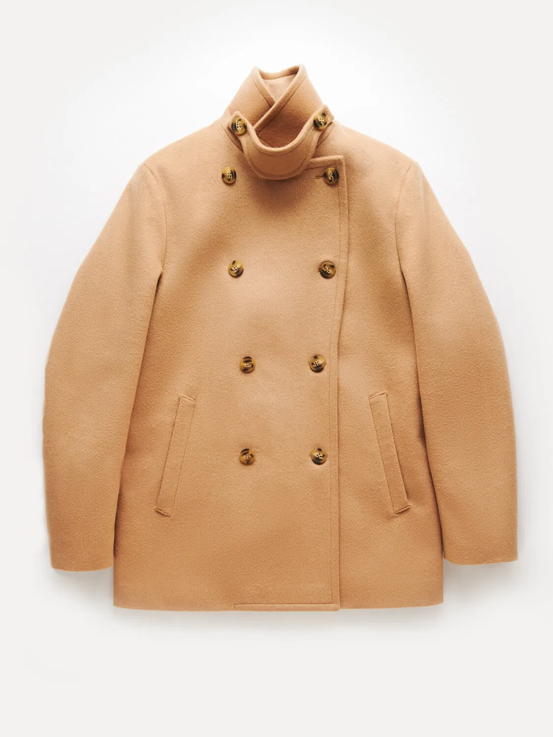 Stewart StormLux™ Wool Cashmere Peacoat