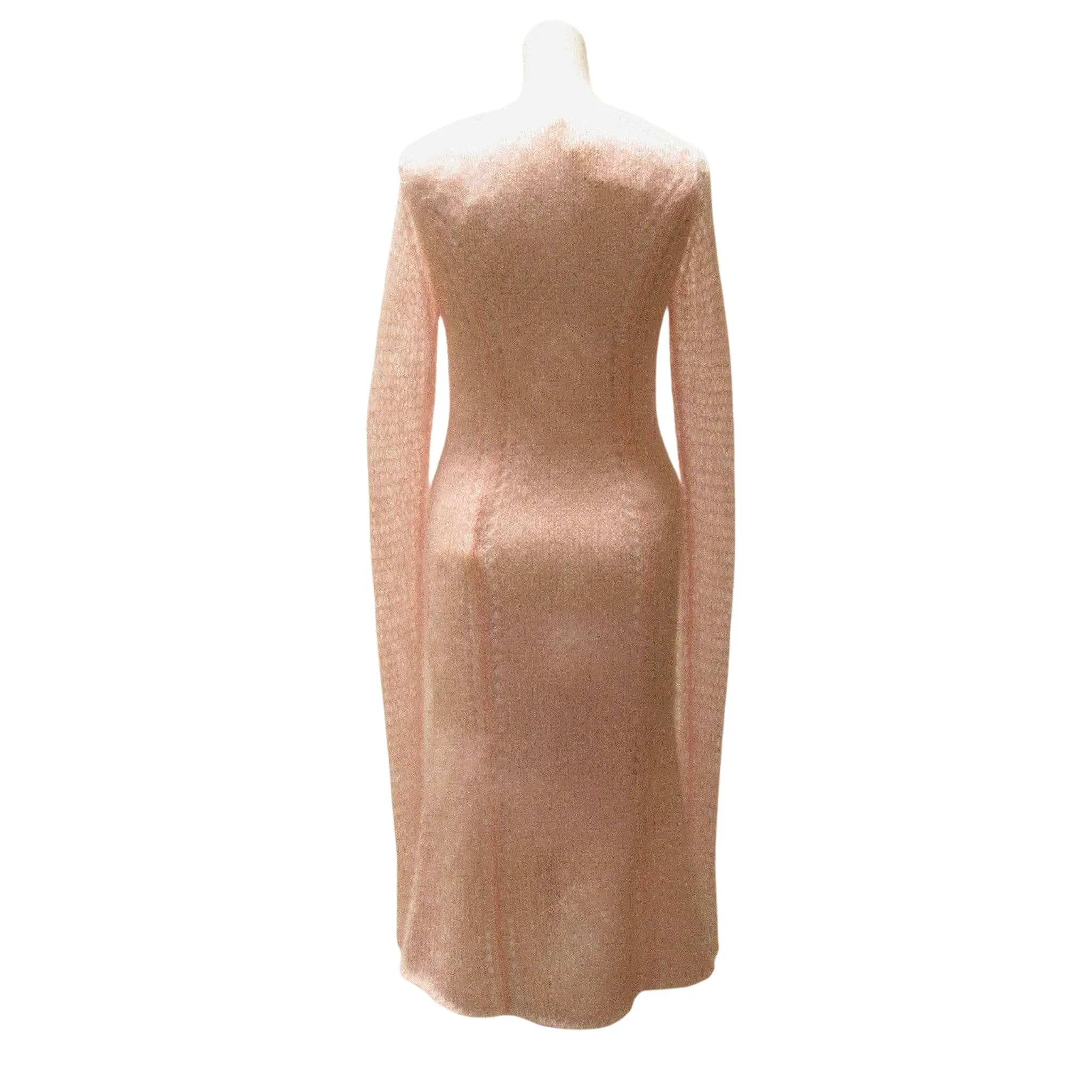 TAO Comme Des Garçons Pink Mohair Sweater Dress