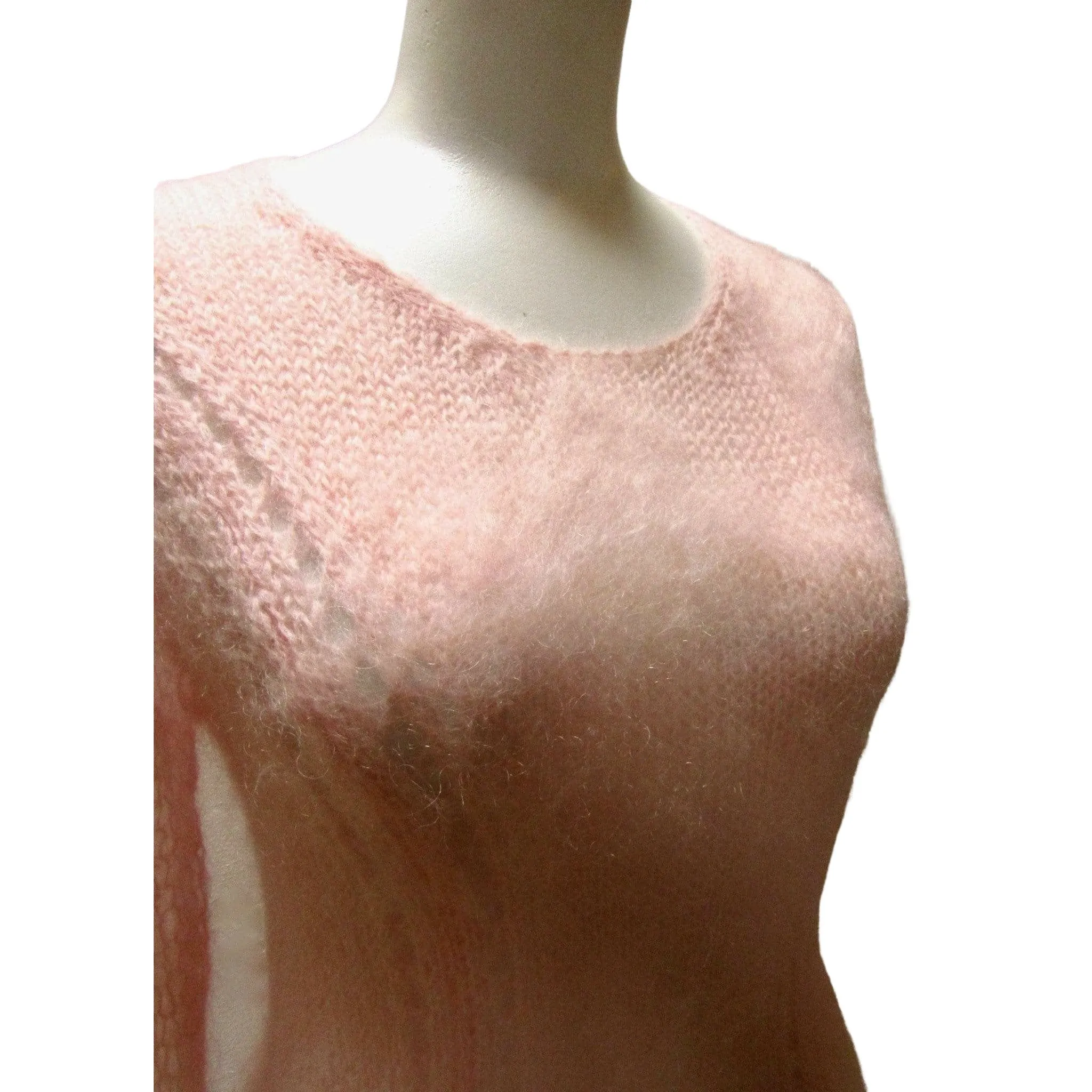 TAO Comme Des Garçons Pink Mohair Sweater Dress