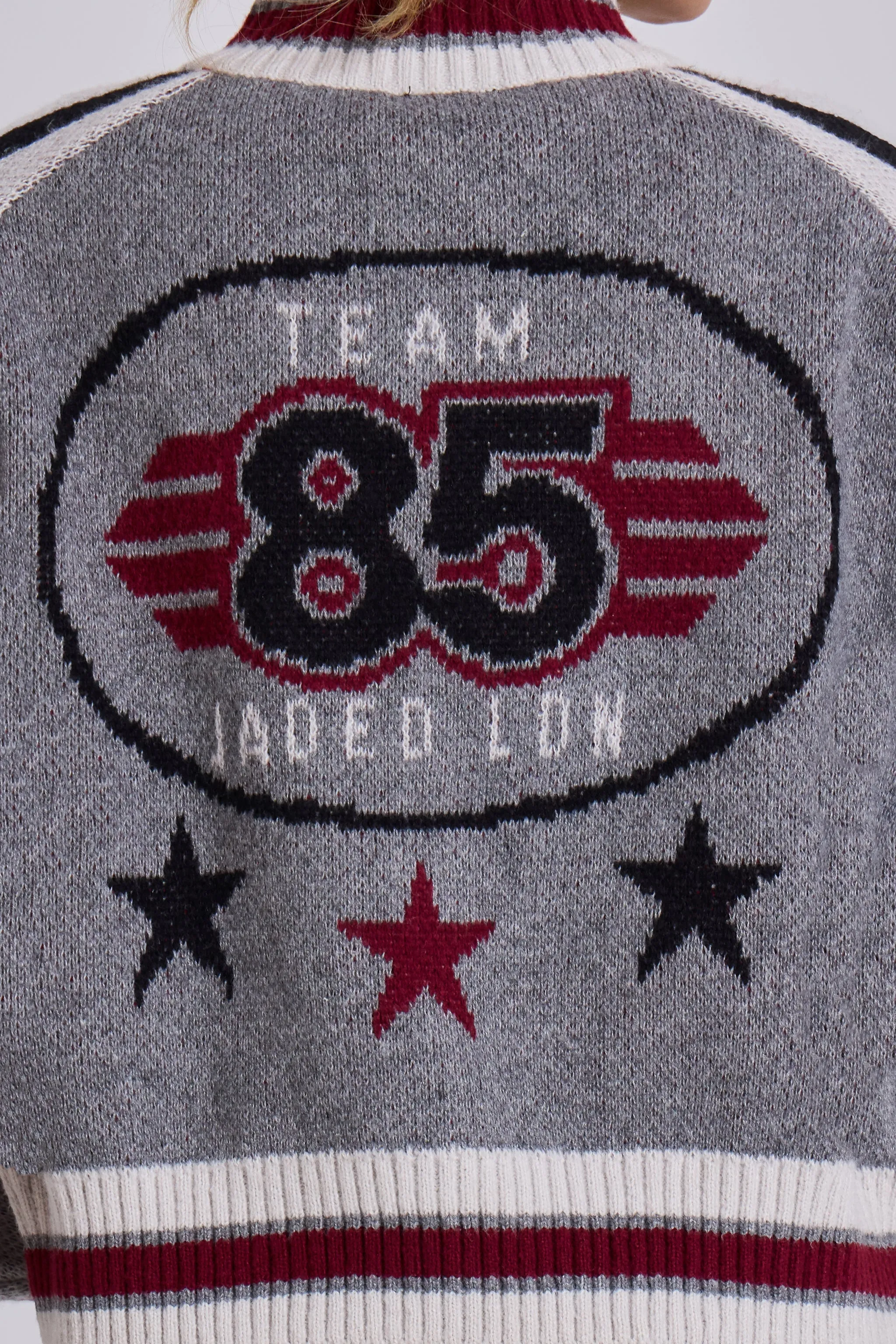 Team 85 Knitted Bomber Jacket