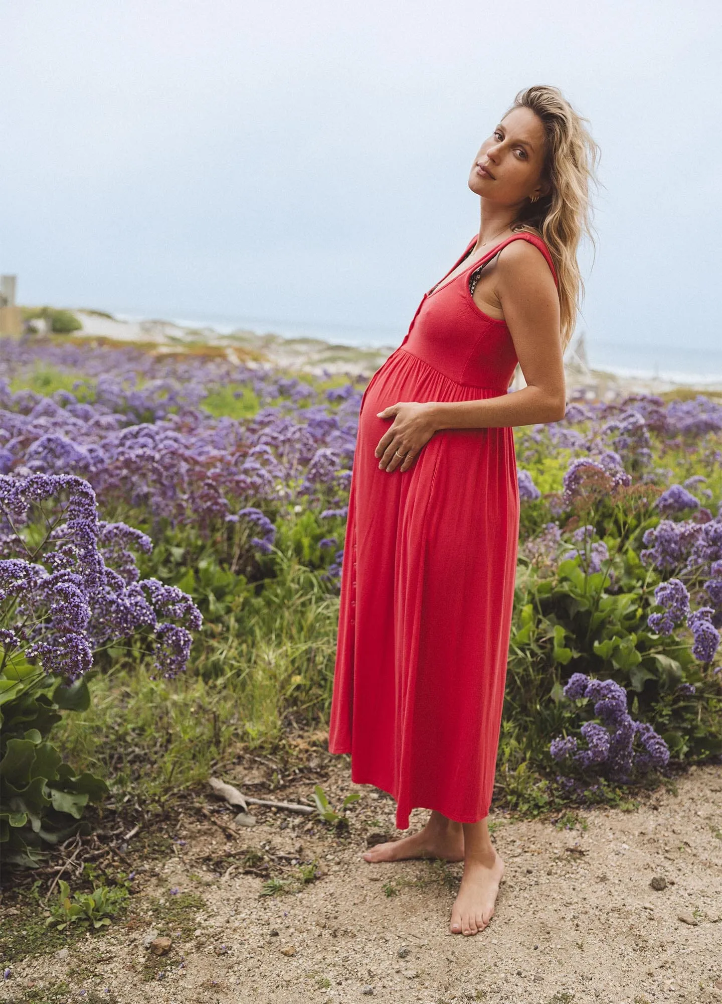 The Softest Rib Nursing Tank Dress