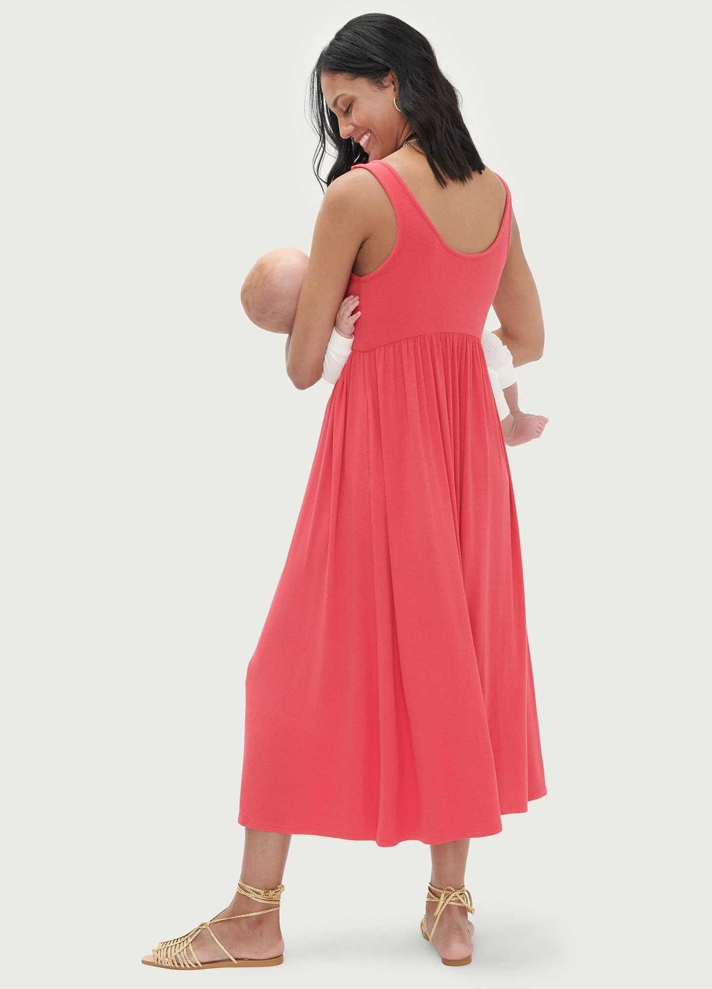 The Softest Rib Nursing Tank Dress