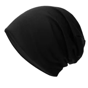 Unisex Ultra Light Slouchy Beanie-Black