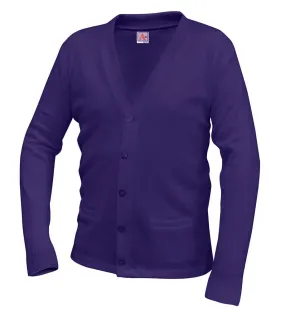 V-Neck Cardigan - Amani - Purple