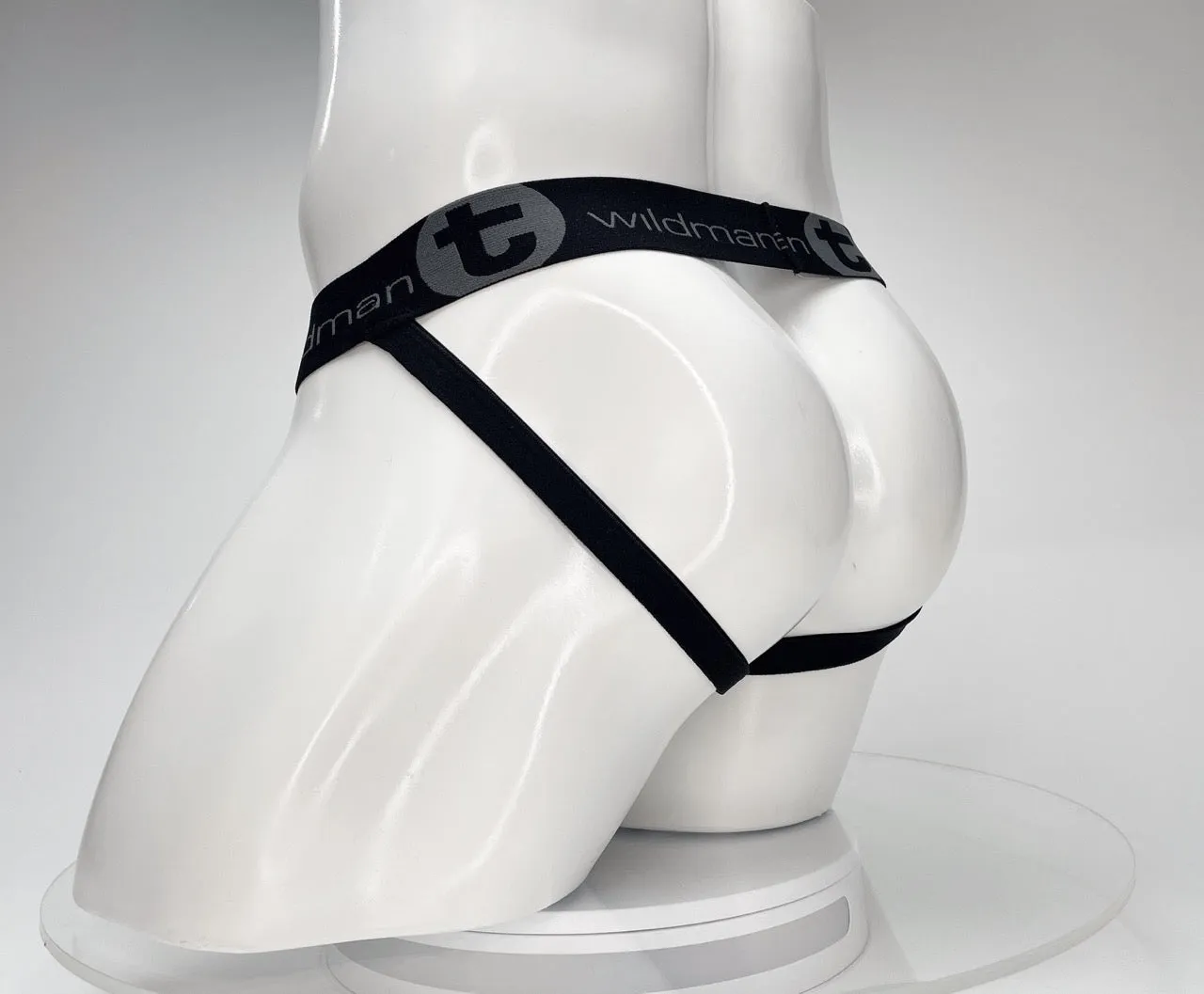 WildmanT Cotton Monster Cock Jockstrap Black