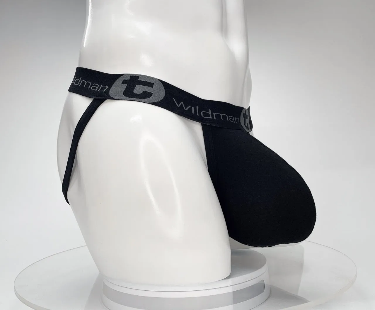 WildmanT Cotton Monster Cock Jockstrap Black