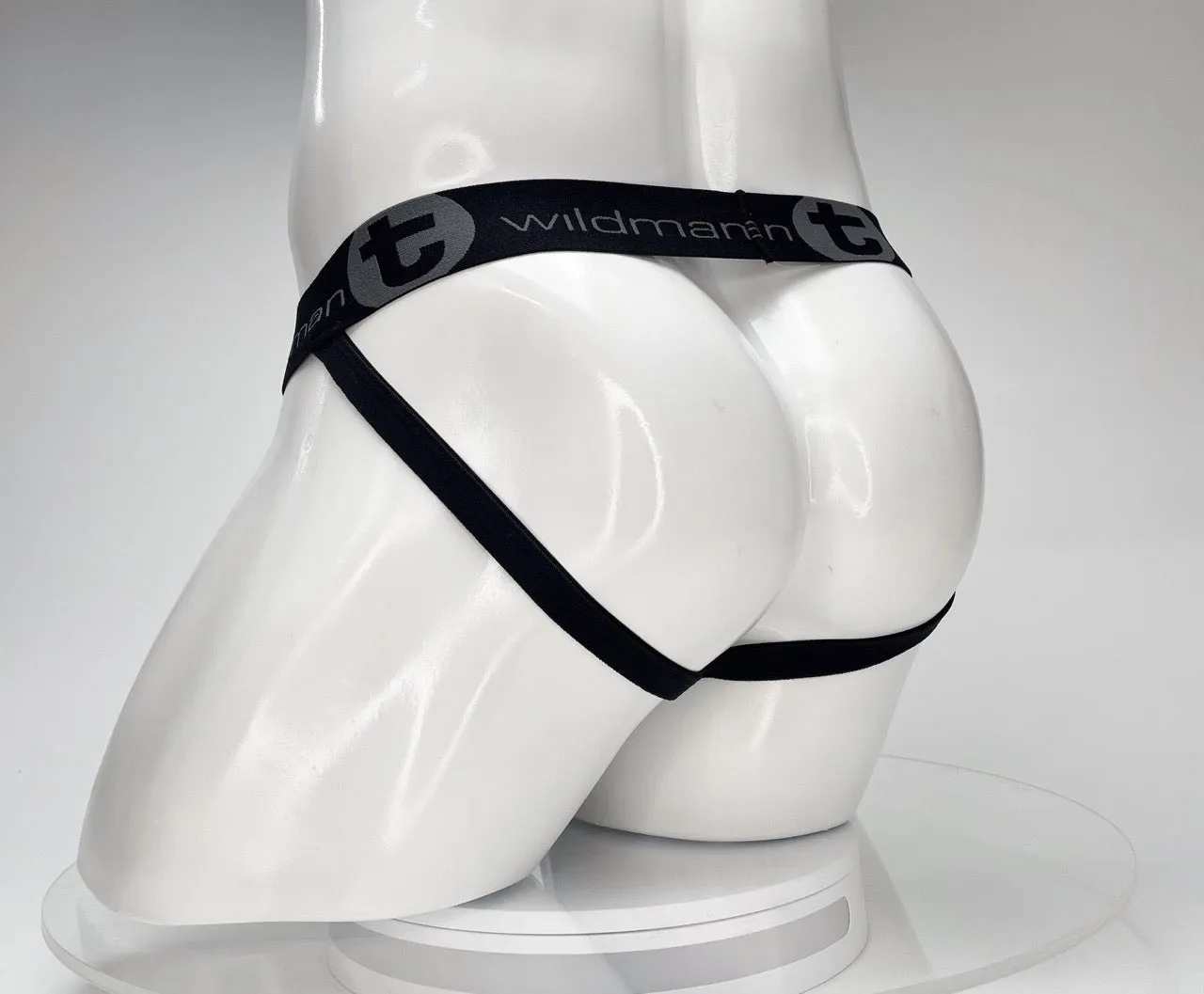 WildmanT Cotton Monster Cock Jockstrap Black