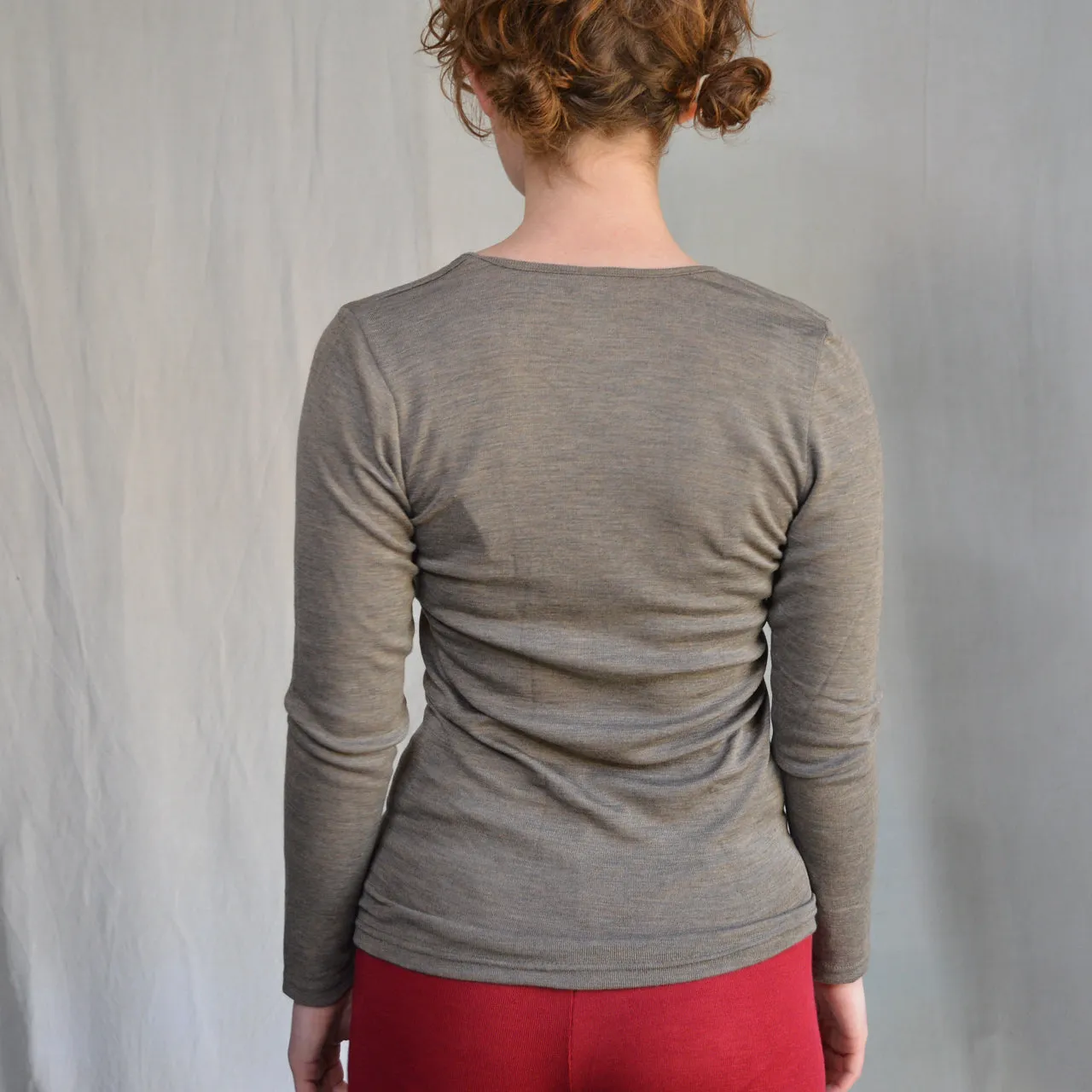 Women's Merino Wool/Silk Long Sleeve Top