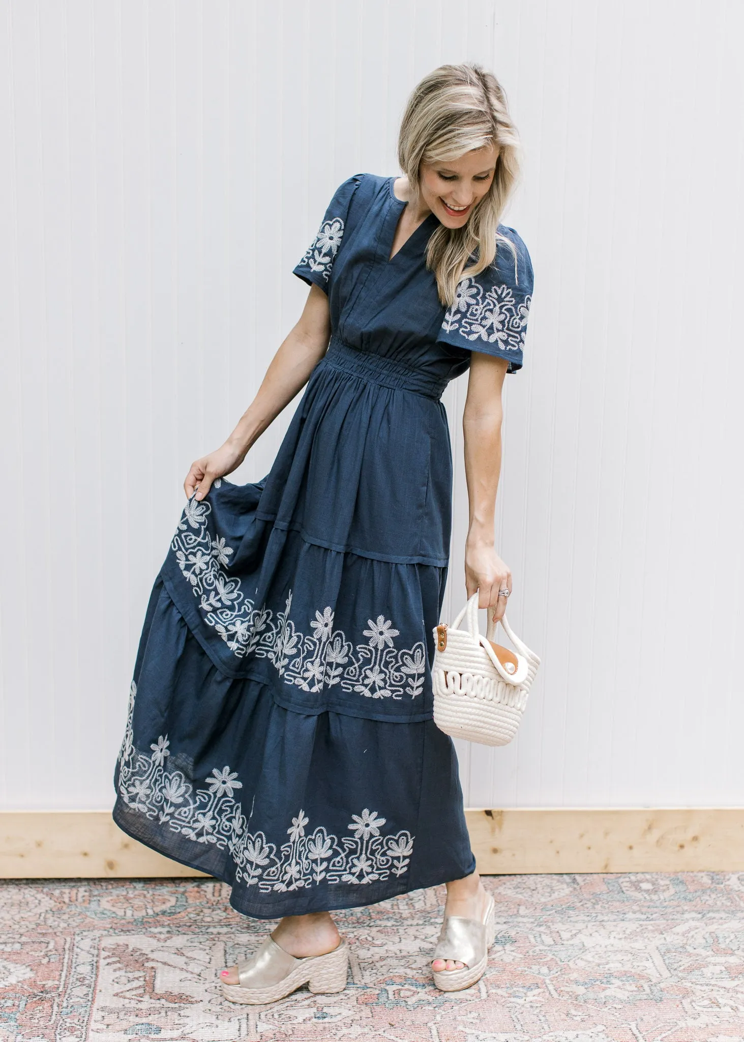 X Blue Pond Maxi Dress