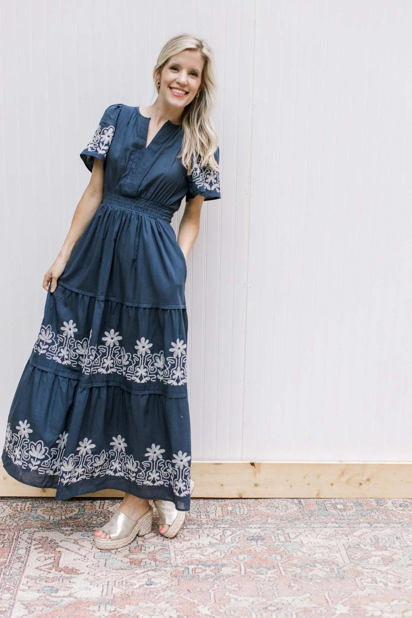 X Blue Pond Maxi Dress