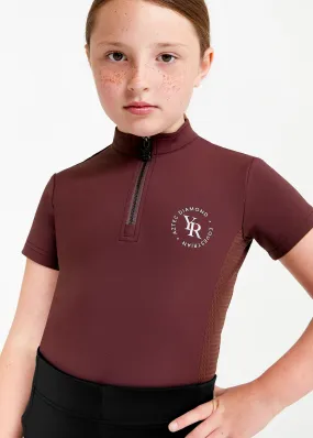 YR Burgundy Short Sleeve Base Layer