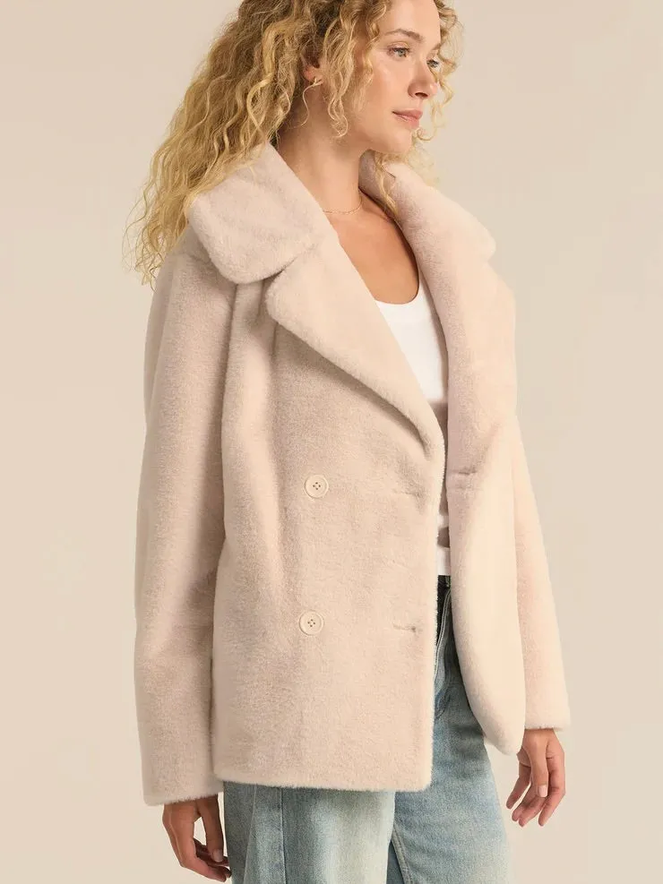 {Z Supply} Gem Double Breasted Fur Coat